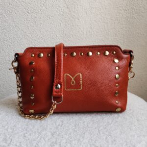 sac-a-main-bonnie-mini-cuir-corail-rivets-dores