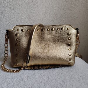 sac-a-main-bonnie-mini-cuir-dore-rivets-dores-frange