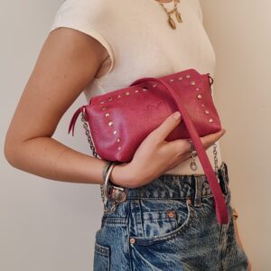 Sac à main Bonnie S cuir - Rose