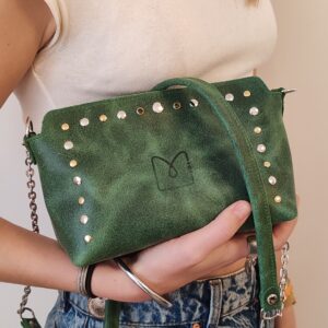 Sac à main Bonnie S cuir - Vert